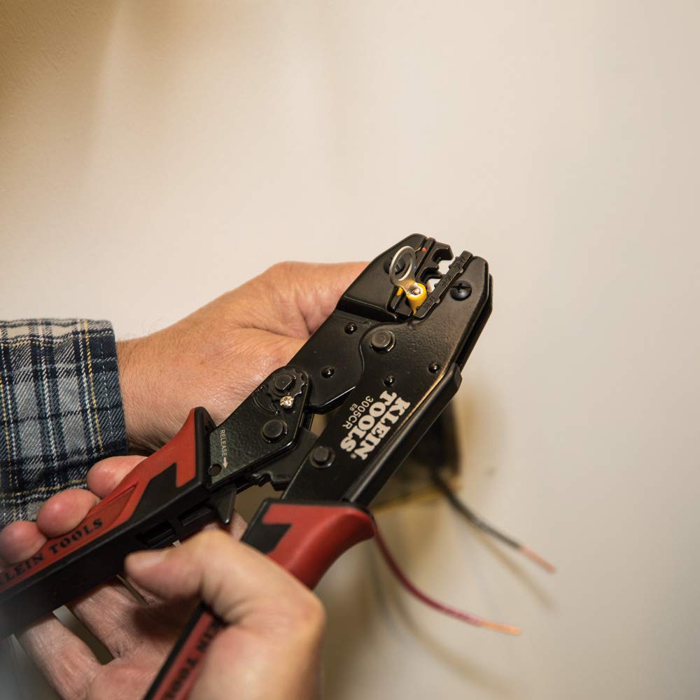 Amazon | KLEIN TOOLS(クラインツールズ) ラチェット式圧着工具 10